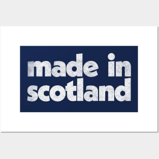 Made In Scotland / Faded Vintage-Style Design Posters and Art